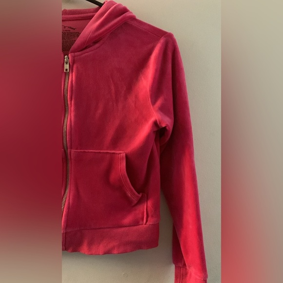 art class Pink Zip-Up Hoodie with Kangaroo Pocket and Soft Fleece Material - Picture 3 of 4